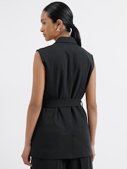 Albaray Tailored Sleeveless Black Jacket - Image 2 of 5