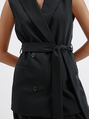 Albaray Tailored Sleeveless Black Jacket - Image 3 of 5