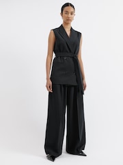 Albaray Tailored Sleeveless Black Jacket - Image 4 of 5