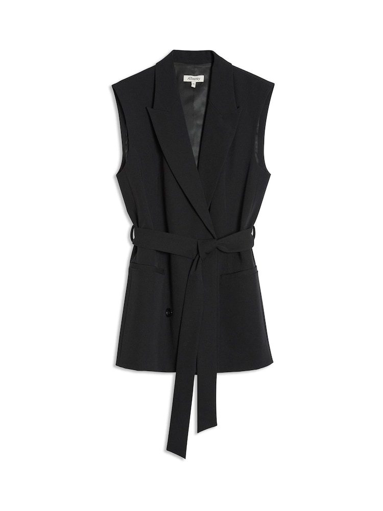 Albaray Tailored Sleeveless Black Jacket - Image 5 of 5
