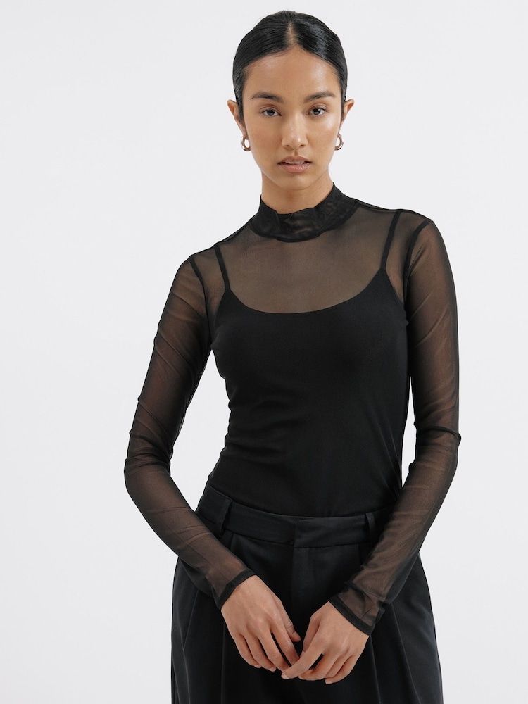 Albaray Mesh Black Top - Image 1 of 5 Albaray Mesh Black Top - Image 1 of 5