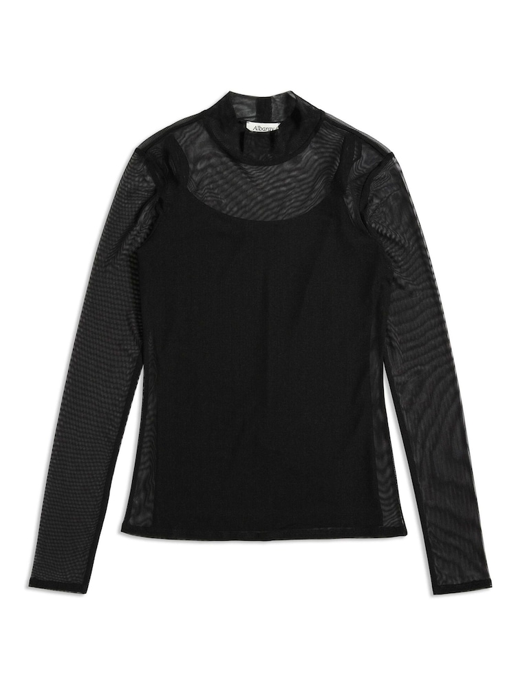 Albaray Mesh Black Top - Image 5 of 5 Albaray Mesh Black Top - Image 5 of 5