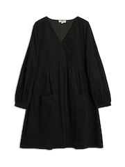Albaray Cord Pocket Mini Black Dress - Image 4 of 4