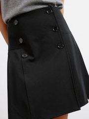 Albaray Tailored Pleat Mini Black Skirt - Image 3 of 5