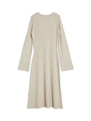 Albaray Natural Flute Sleeve Knitted Dress - Image 4 of 4