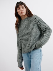 Albaray Grey Chunky Rib Jumper - Image 1 of 4