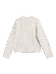 Albaray Cream Cable Crew Neck Jumper - Image 5 of 5