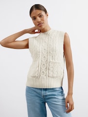 Albaray Cream Cable Pocket Tank - Image 1 of 4
