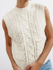 Albaray Cream Cable Pocket Tank - Image 3 of 4