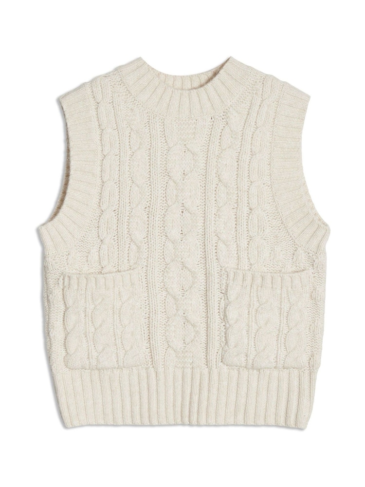 Albaray Cream Cable Pocket Tank - Image 4 of 4