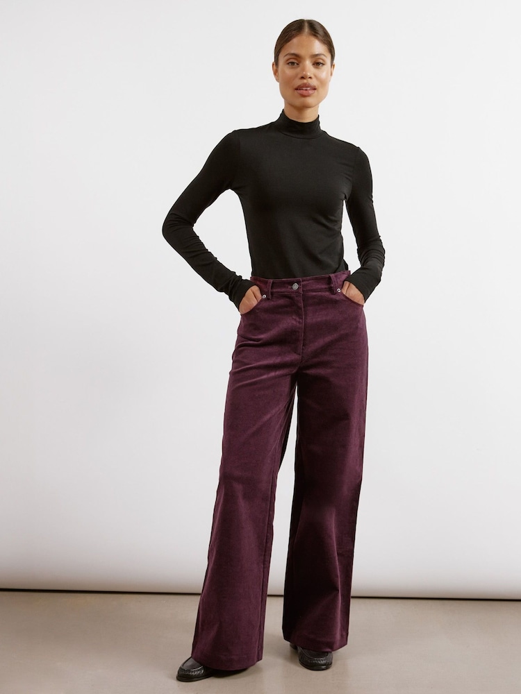Albaray Red Cord Wide Leg Trousers - Image 1 of 5