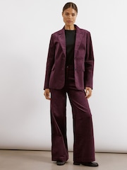 Albaray Red Cord Wide Leg Trousers - Image 4 of 5