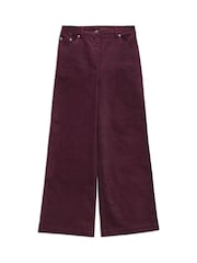 Albaray Red Cord Wide Leg Trousers - Image 5 of 5