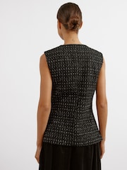Albaray Gold Tweed Black Waistcoat - Image 2 of 6