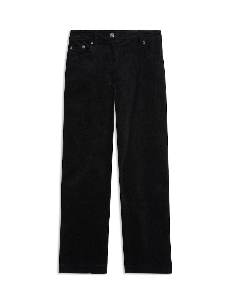 Albaray Cord Straight Leg Black Trousers - Image 4 of 4