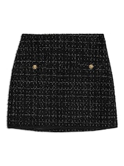 Albaray Gold Tweed Short Black Skirt - Image 6 of 6