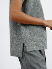 Albaray Grey Funnel Neck Tank Top - Image 2 of 5