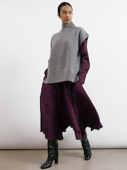 Albaray Grey Funnel Neck Tank Top - Image 4 of 5