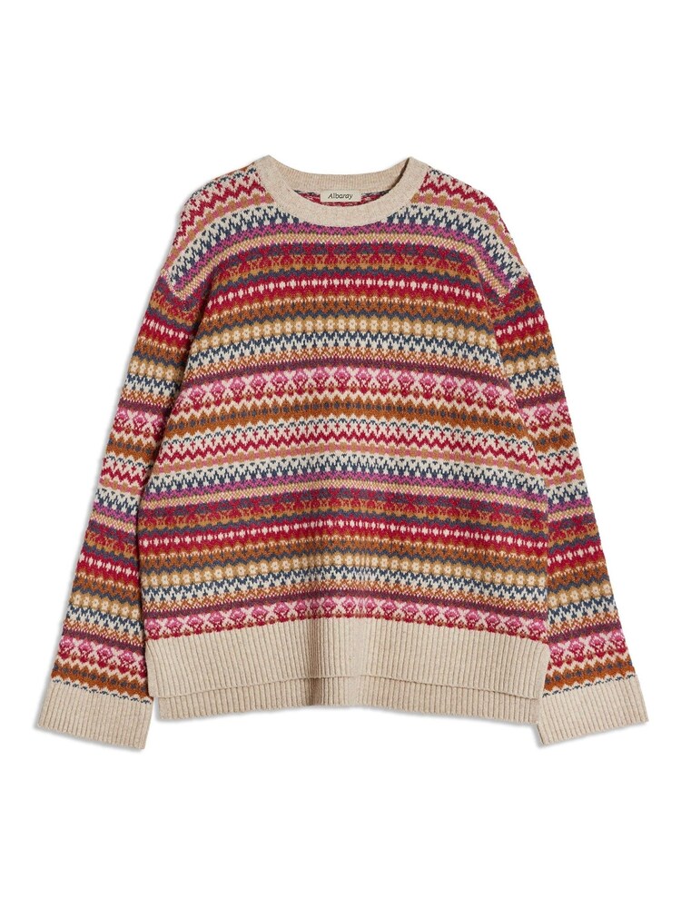 Albaray Pink Fairisle Pattern Jumper - Image 4 of 4
