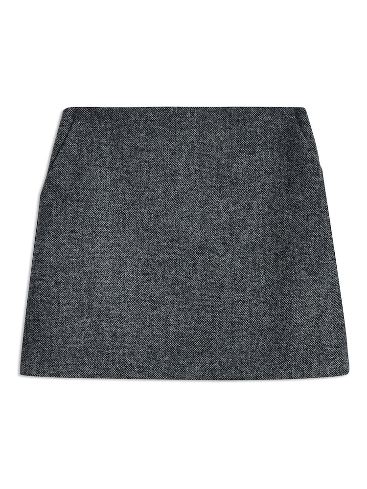 Albaray Grey Herringbone Skirt - Image 4 of 4