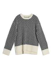 Albaray Jaquard Black Jumper - Image 4 of 4