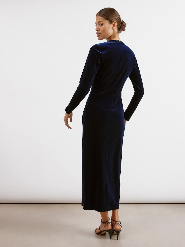 Albaray Blue Column Maxi Dress - Image 2 of 4