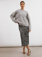 Albaray Velvet Sequin Maxi Black Skirt - Image 5 of 6