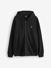 Lyle & Scott Black Zip Through Hoodie - Image 5 of 6