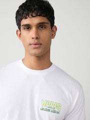 Белый - Vans Mens Shop Back Print T-shirt - Image 4 of 7