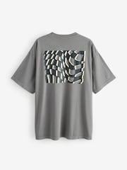 Vans Mens Warp 100% Cotton Charcoal Grey T-Shirt - Image 1 of 2