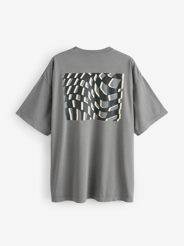 Vans Mens Warp 100% Cotton Charcoal Grey T-Shirt - Image 1 of 2