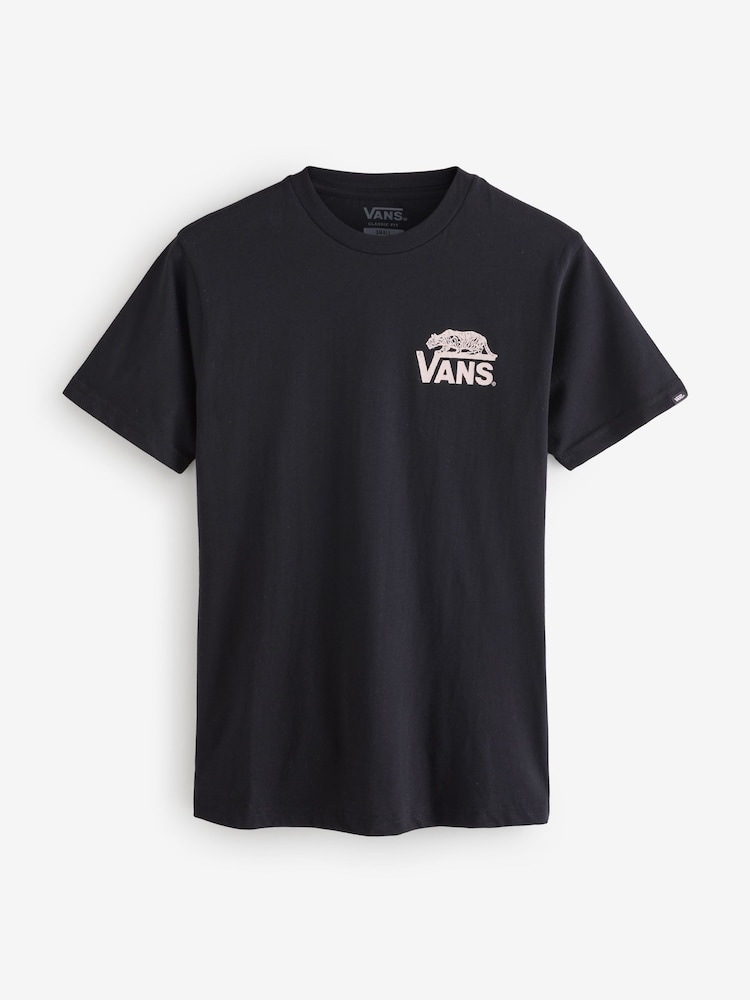 Vans Mens Sneaky 100% Cotton Black T-Shirt - Image 9 of 9 Vans Mens Sneaky 100% Cotton Black T-Shirt - Image 9 of 9