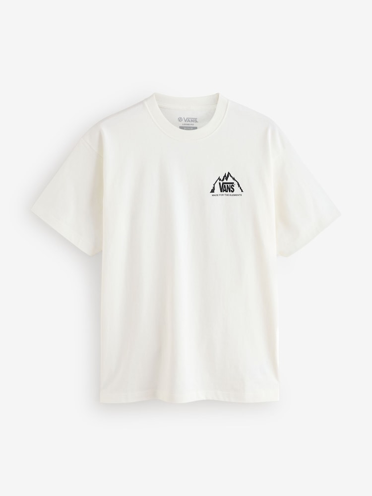 Vans Mens Crestline White 100% Cotton T-Shirt - Image 2 of 3