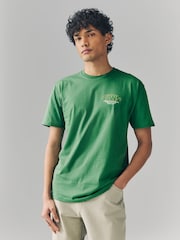 Vans Mens Green Major Type 100% Cotton T-Shirt - Image 1 of 4