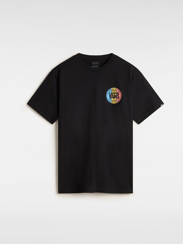 Vans Mens Retro Black T-Shirt - Image 1 of 2 Vans Mens Retro Black T-Shirt - Image 1 of 2