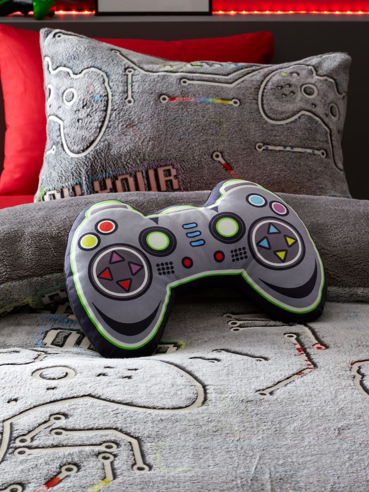 Catherine Lansfield Game Over Glow in the Dark 3D Shaped Cushion - Изображение 2 из 4