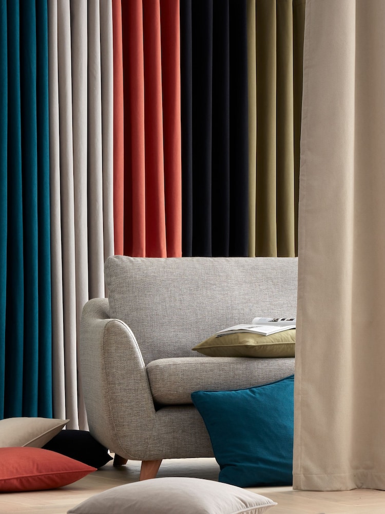 Catherine Lansfield Natural Wilson Velvet Cushion - Image 4 of 4 Catherine Lansfield Natural Wilson Velvet Cushion - Image 4 of 4