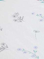 Catherine Lansfield Pink Bunny Tails Ditsy Flowers Fitted Sheet - Image 2 of 2