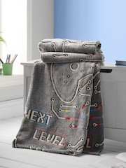 Catherine Lansfield Game Over Glow in the Dark Cosy Fleece Throw - Imagem 1 de 5