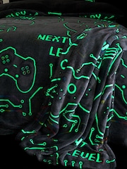 Catherine Lansfield Game Over Glow in the Dark Cosy Fleece Throw - Imagem 3 de 5