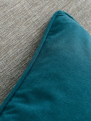 Catherine Lansfield Teal Wilson Velvet Cushion - Image 3 of 3