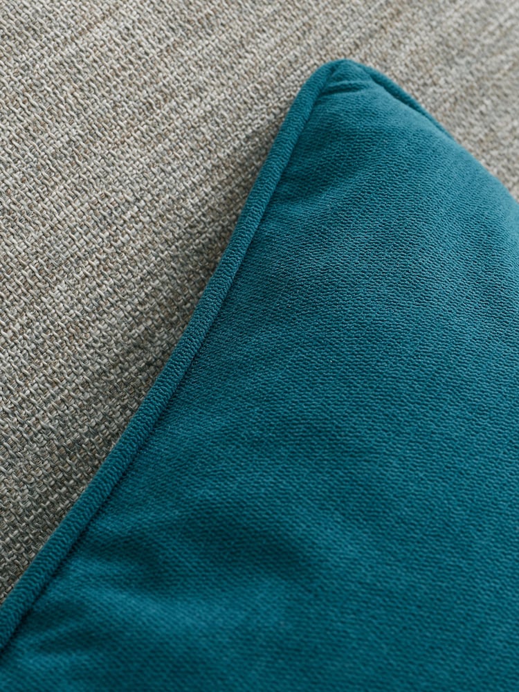 Catherine Lansfield Teal Wilson Velvet Cushion - Image 3 of 3