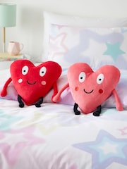 Catherine Lansfield Red Forever Together Hearts Magnetic Hands Cushions - Image 1 of 3