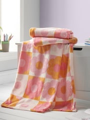 Catherine Lansfield de lã macio e aconchegante Retro Daisy Throw - Imagem 1 de 4