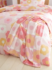 Catherine Lansfield de lã macio e aconchegante Retro Daisy Throw - Imagem 2 de 4