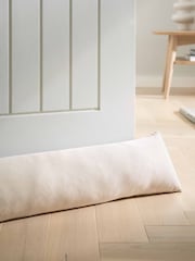 Catherine Lansfield Natural Wilson Velvet Door Draught Excluder - Image 1 of 2