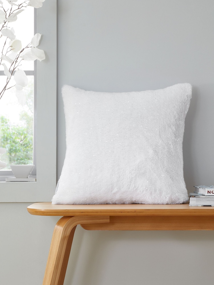 Catherine Lansfield Soft and Cosy Glamour Faux Fur Cushion - Image 1 of 5