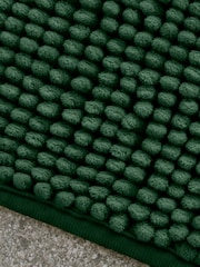 Catherine Lansfield Dark Green Bobble Bathmat - Image 2 of 3