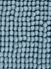 Catherine Lansfield Blue Bobble Bathmat - Image 3 of 3