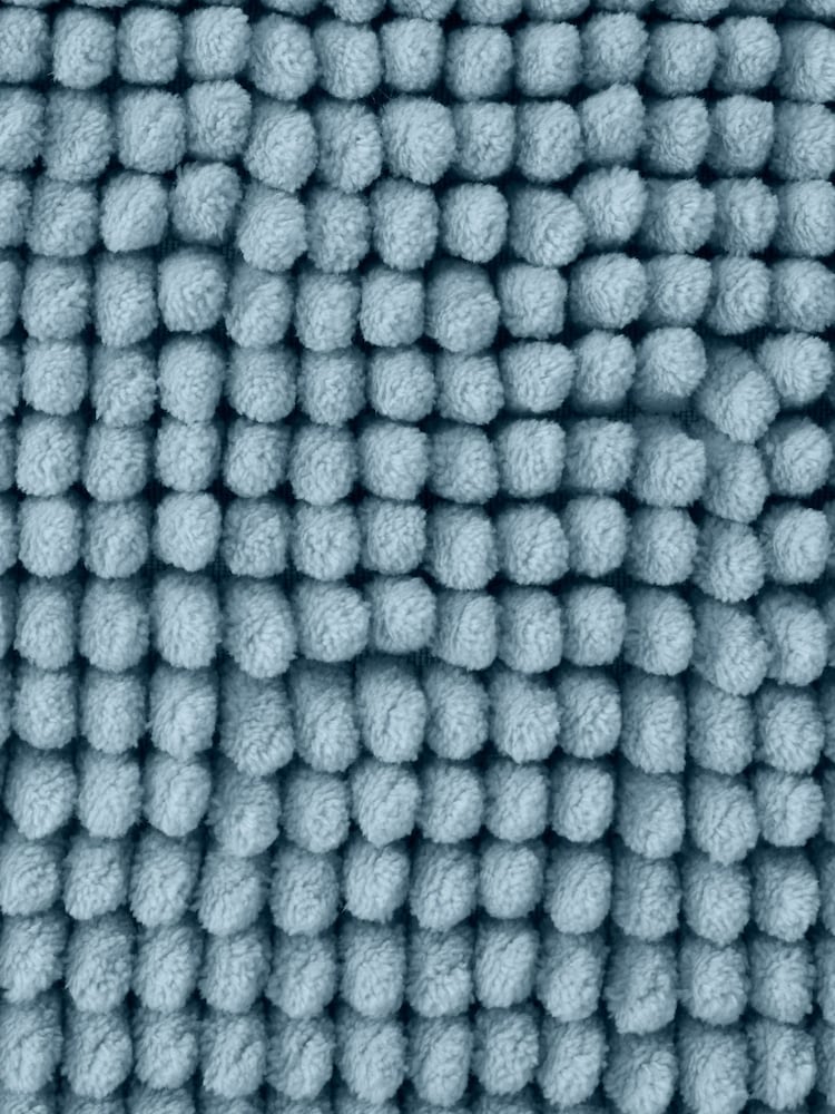 Catherine Lansfield Blue Bobble Bathmat - Image 3 of 3